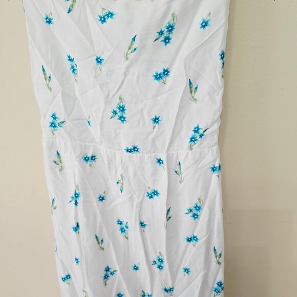 New Show Me Your Mumu Marmont Midi Dress Blue Floral Women's Size L NWT - Picture 9 of 13